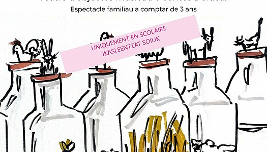 Spectacle "Cuisine-moi une histoire" par la compagnie Hirondelle en résidence à la CAPB KULTURA durant la saison 24/25.