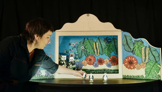 Kamishibai "Terre !" présenté par la compagnie les Lubies durant la saison 25/26 de la CAPB KULTURA